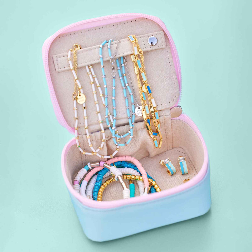 Mini Candy Coated Color Block Jewelry Case 2