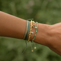 Jade Beaded String Bracelet Gallery Thumbnail
