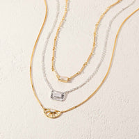 Baguette Sunburst Pendant Necklace Gallery Thumbnail