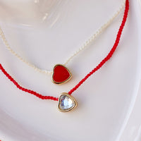 Heart Bead Gold Dainty Bracelet Gallery Thumbnail