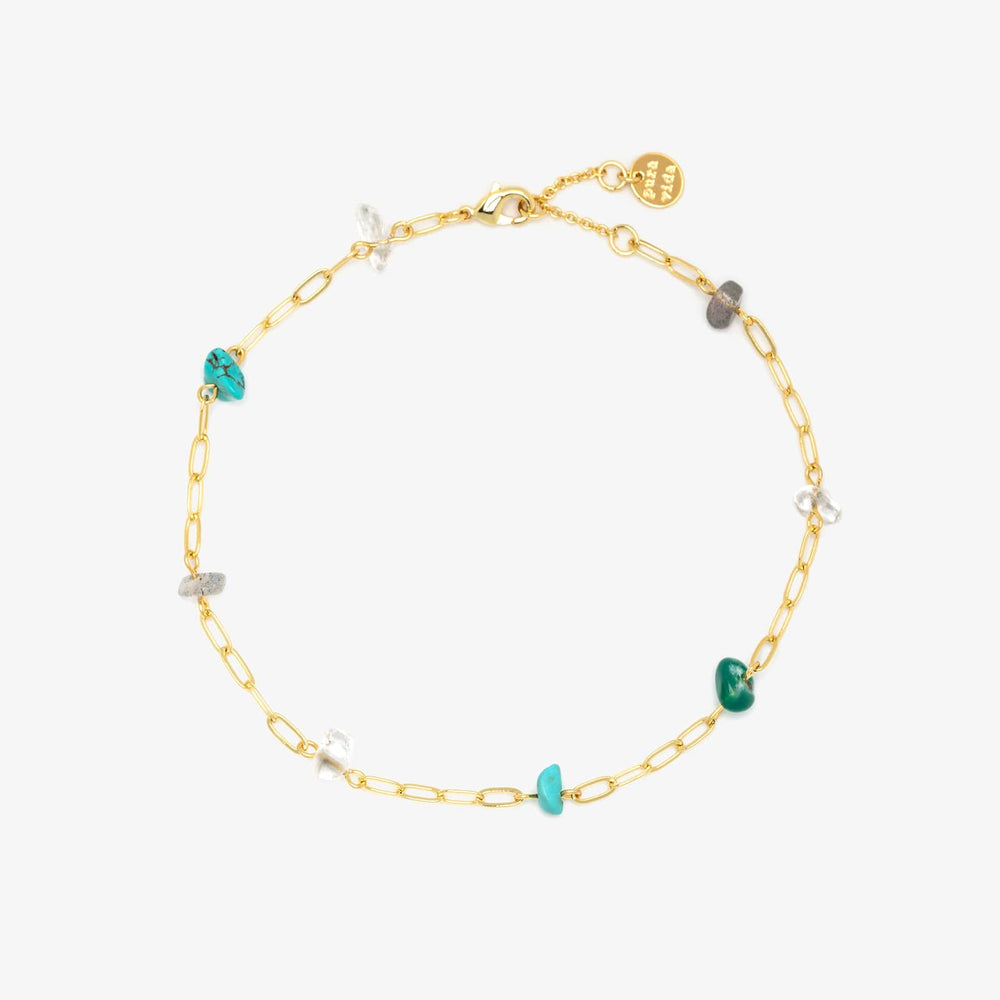 Earth Day Stone Chain Anklet 1
