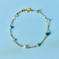 Earth Day Stone Chain Anklet Gallery Thumbnail