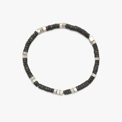 Men's Faceted Pyrite Stretch Bracelet
