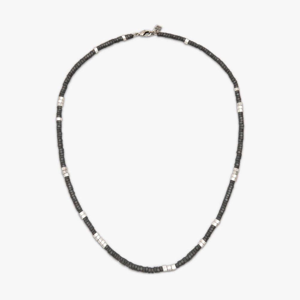 Men's Faceted Pyrite Bead Necklace 1