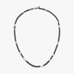 Men's Faceted Pyrite Bead Necklace