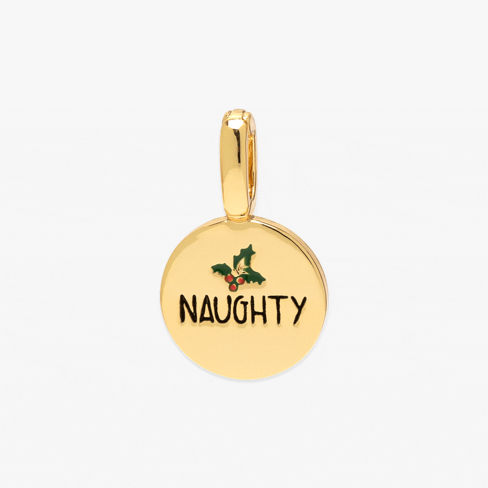 Harper Double Sided Naughty or Nice Charm 1