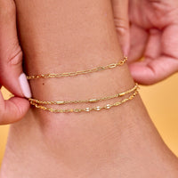 Ouro Chain Anklet Set of 2 Gallery Thumbnail