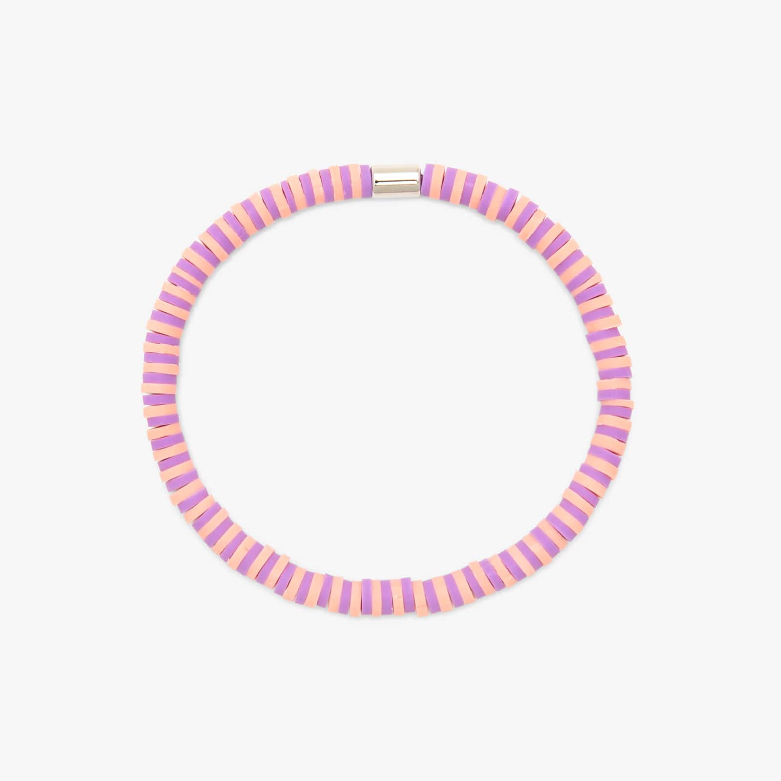 Pink and Purple Artisan Woven Bracelet.  8” diameter swarovski-purple-woven-crystal  main image 2