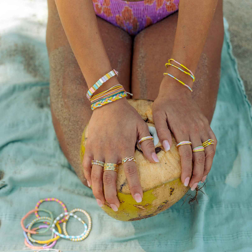 Sunset Beach Stretch Bracelet Set of 3 5