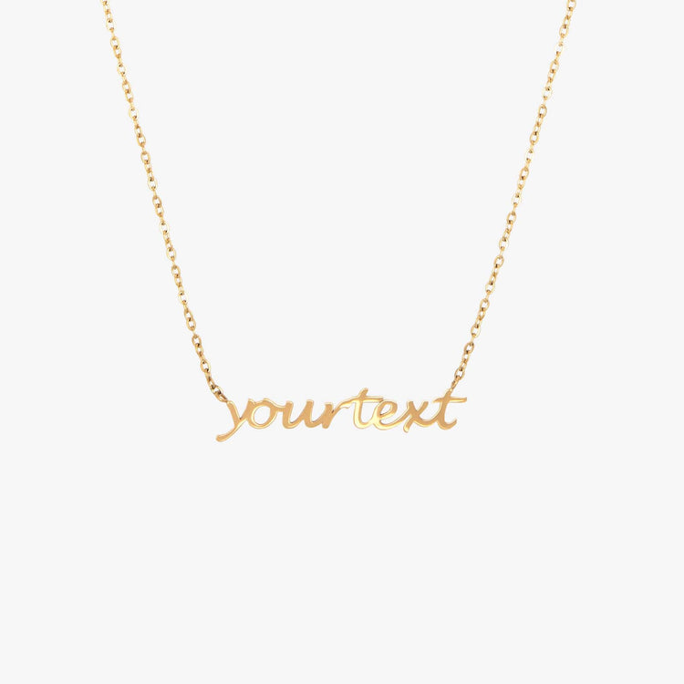 Script Letter Necklace