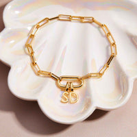 Harper Oval Charm Chain Bracelet Gallery Thumbnail