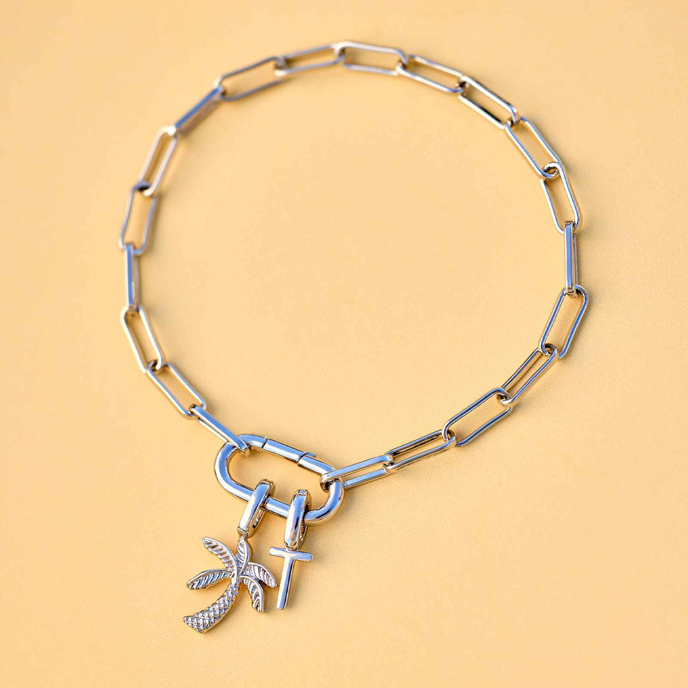 Harper Oval Charm Chain Bracelet 11