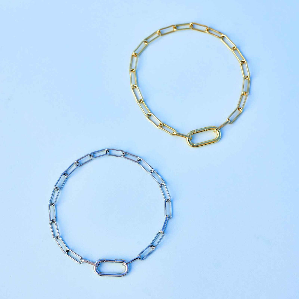 Harper Oval Charm Chain Bracelet 5
