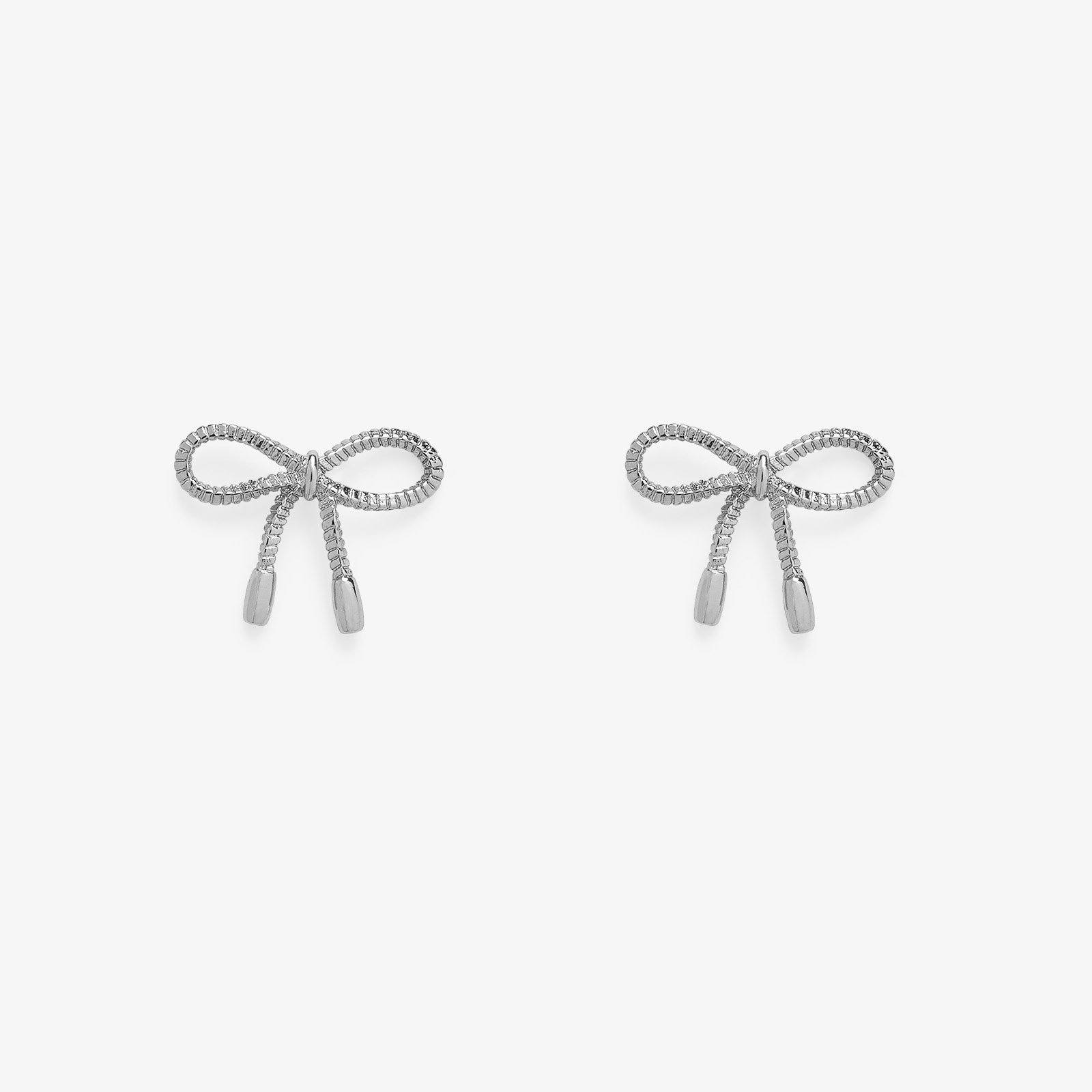 Tiffany bow ribbon earrings Clearance
