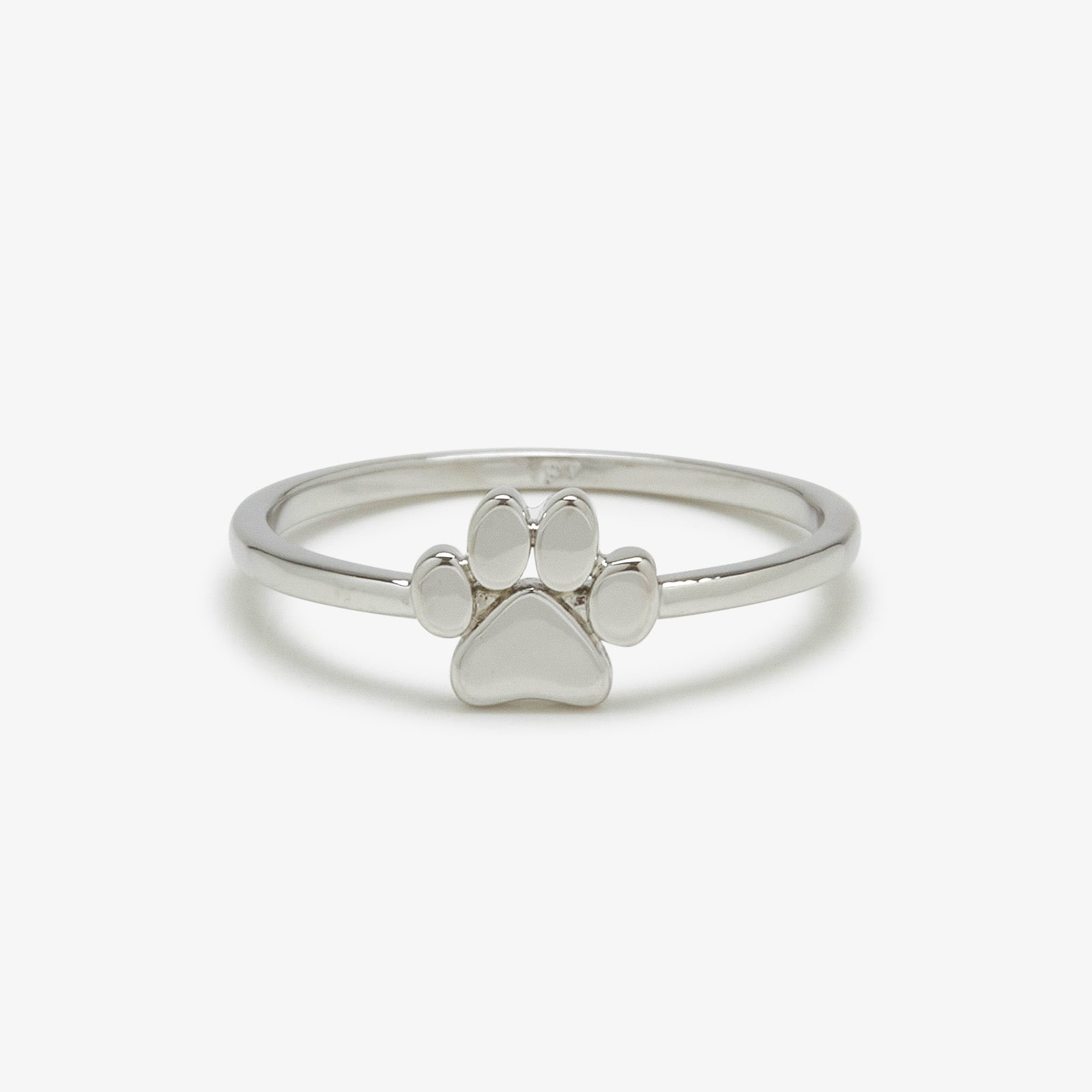 Hilse Skygge Retouch Paw Print Ring