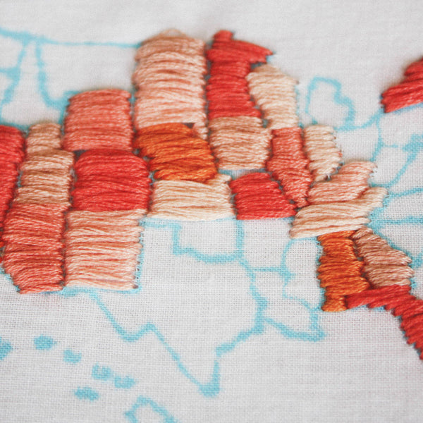 DIY DORM DECOR PART 3 – Embroidered Map