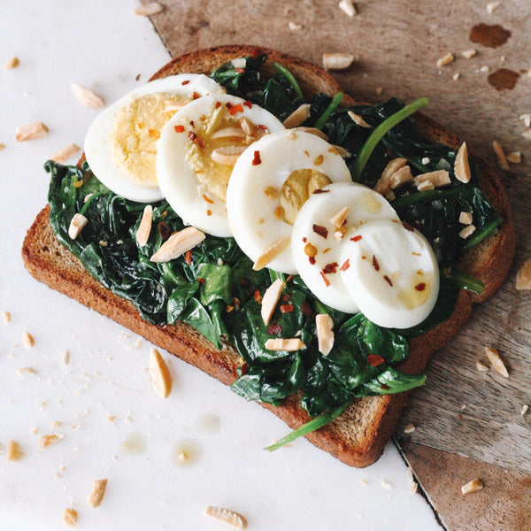 Healthy Spinach and Egg Toast