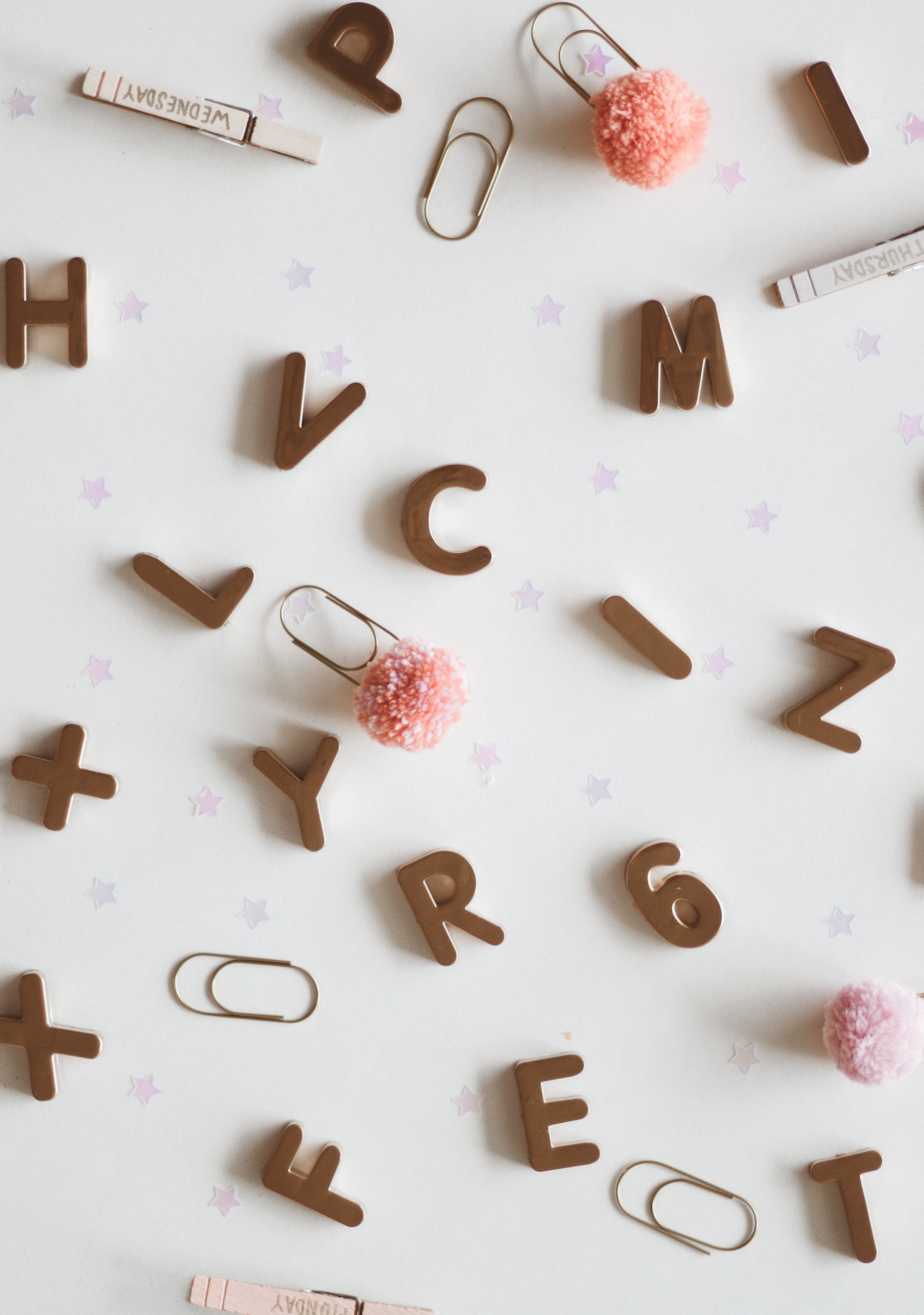 Copper Magnetic Letters