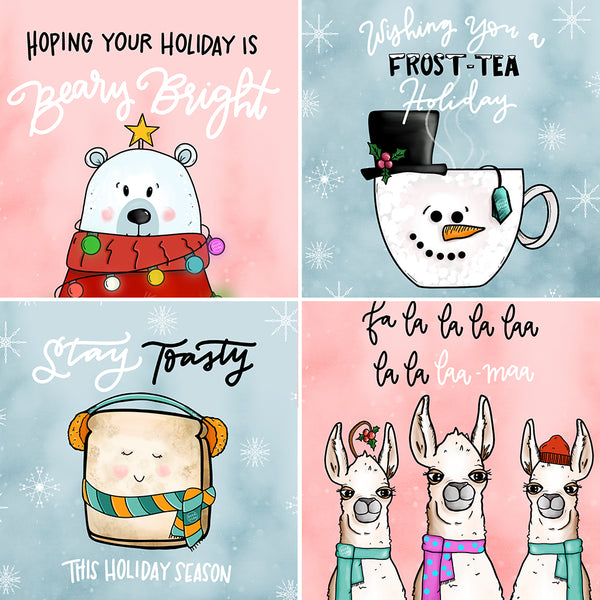 Happy Holidays - Printable Holiday Cards