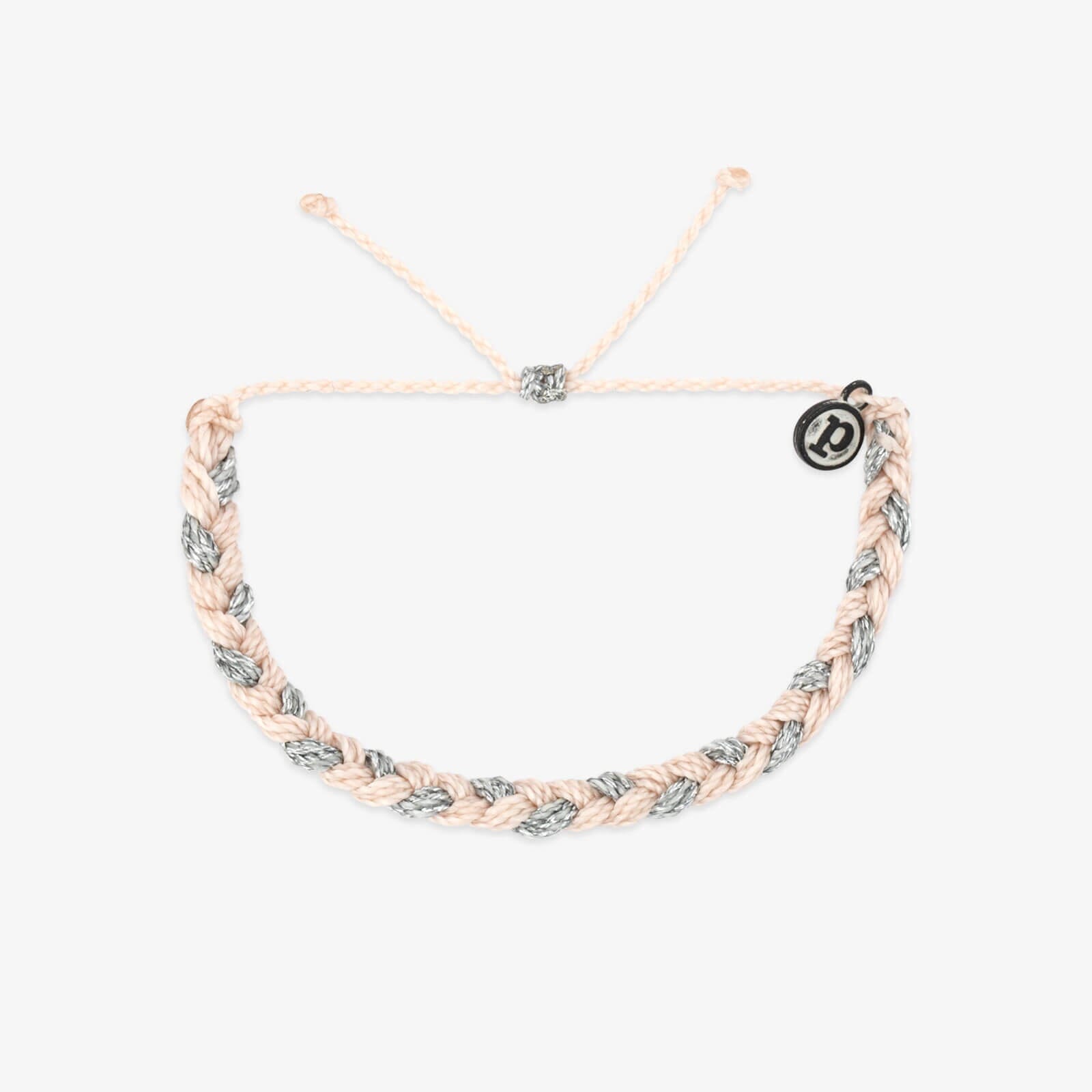 Snwf Metallic Blush Braided Bracelet