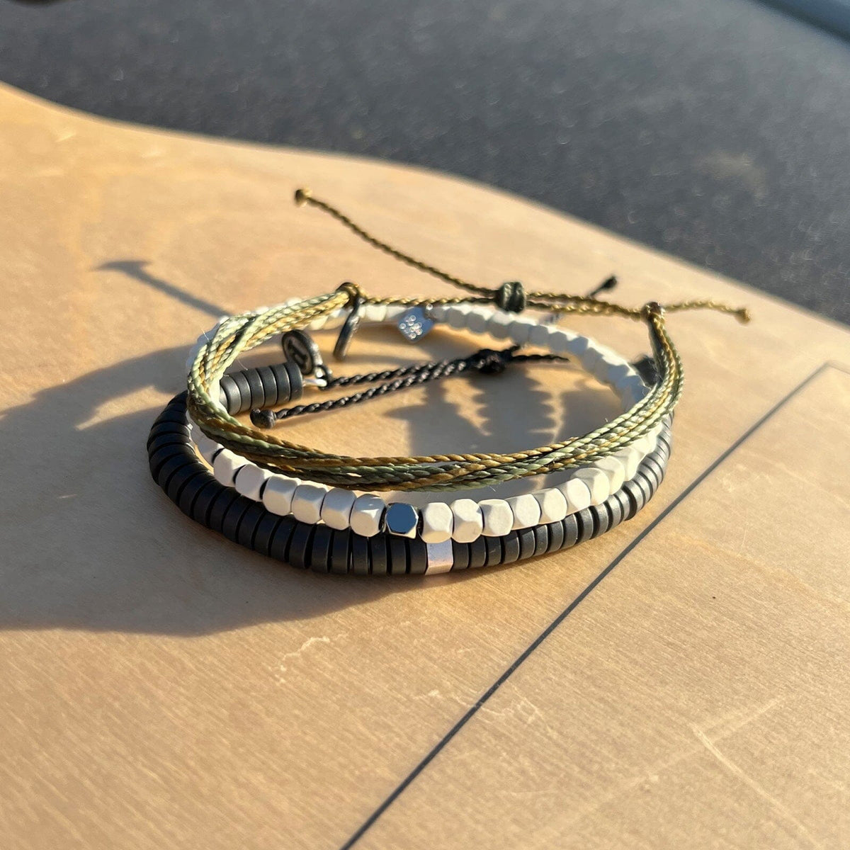 Olivenorma Natural Crystal Alloy Double-layer Bracelet main image 1