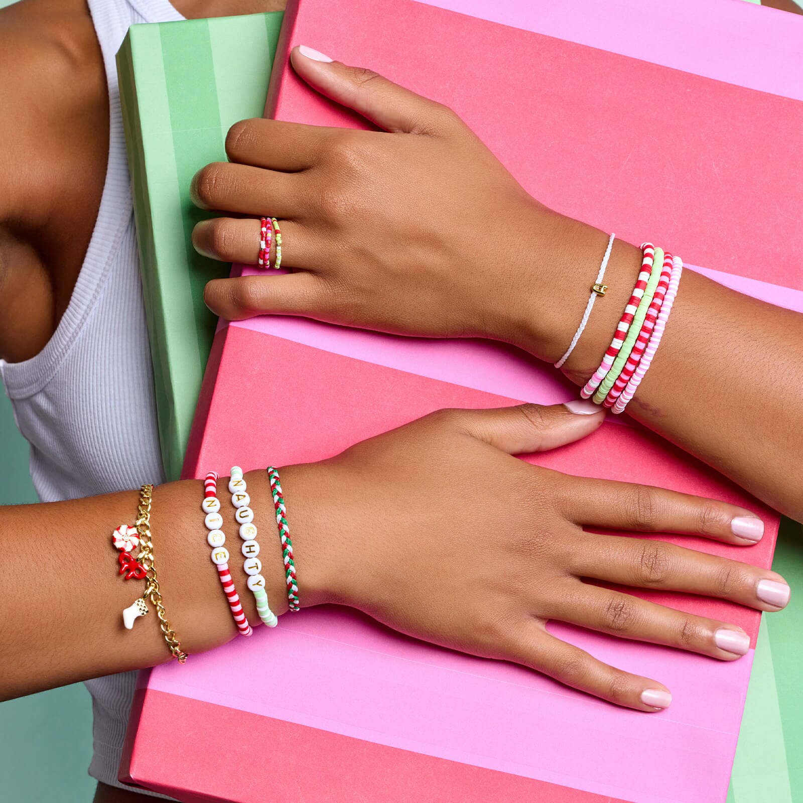 Under the Mistletoe Mini Braided Bracelet
