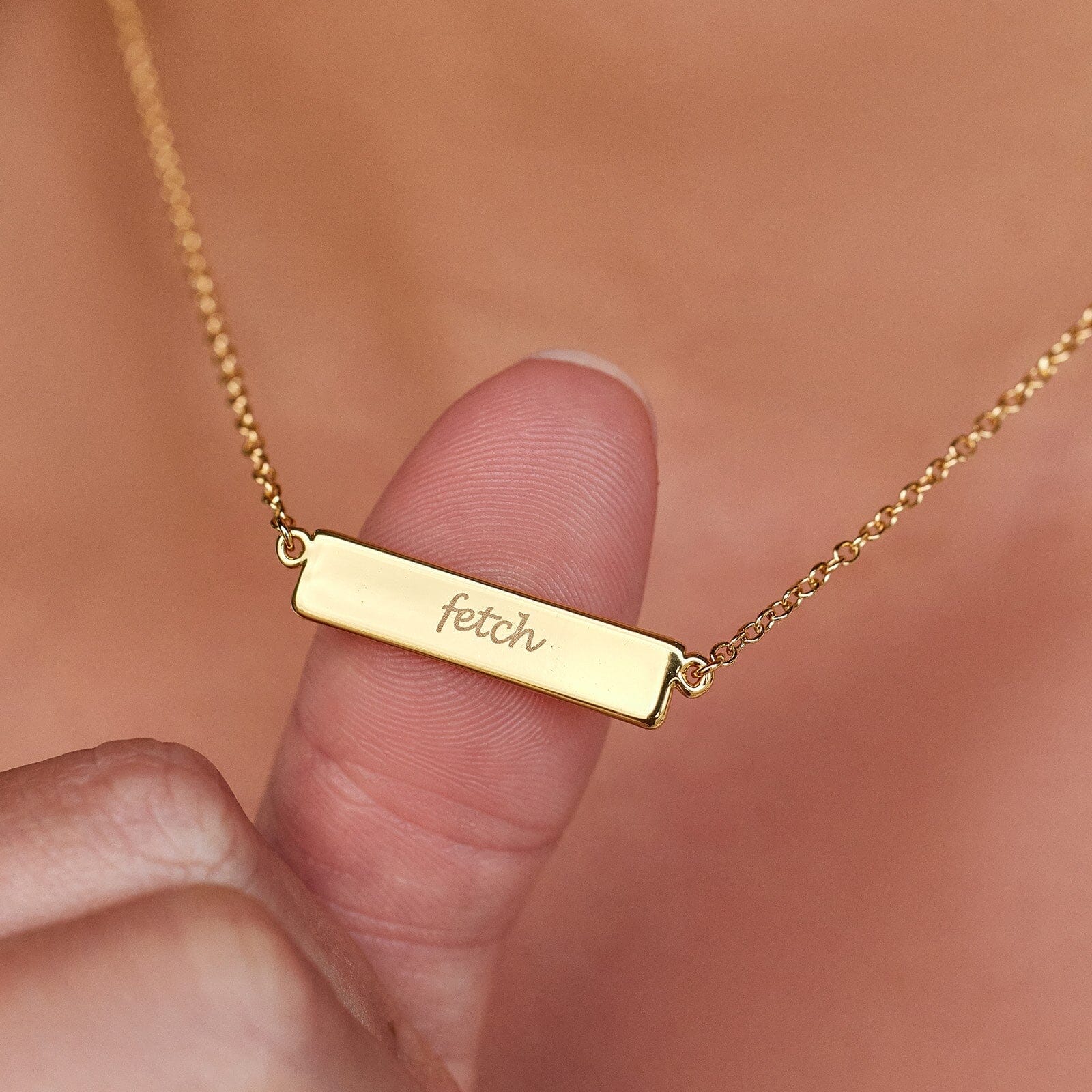 Engravable Bar Necklace - Main Image