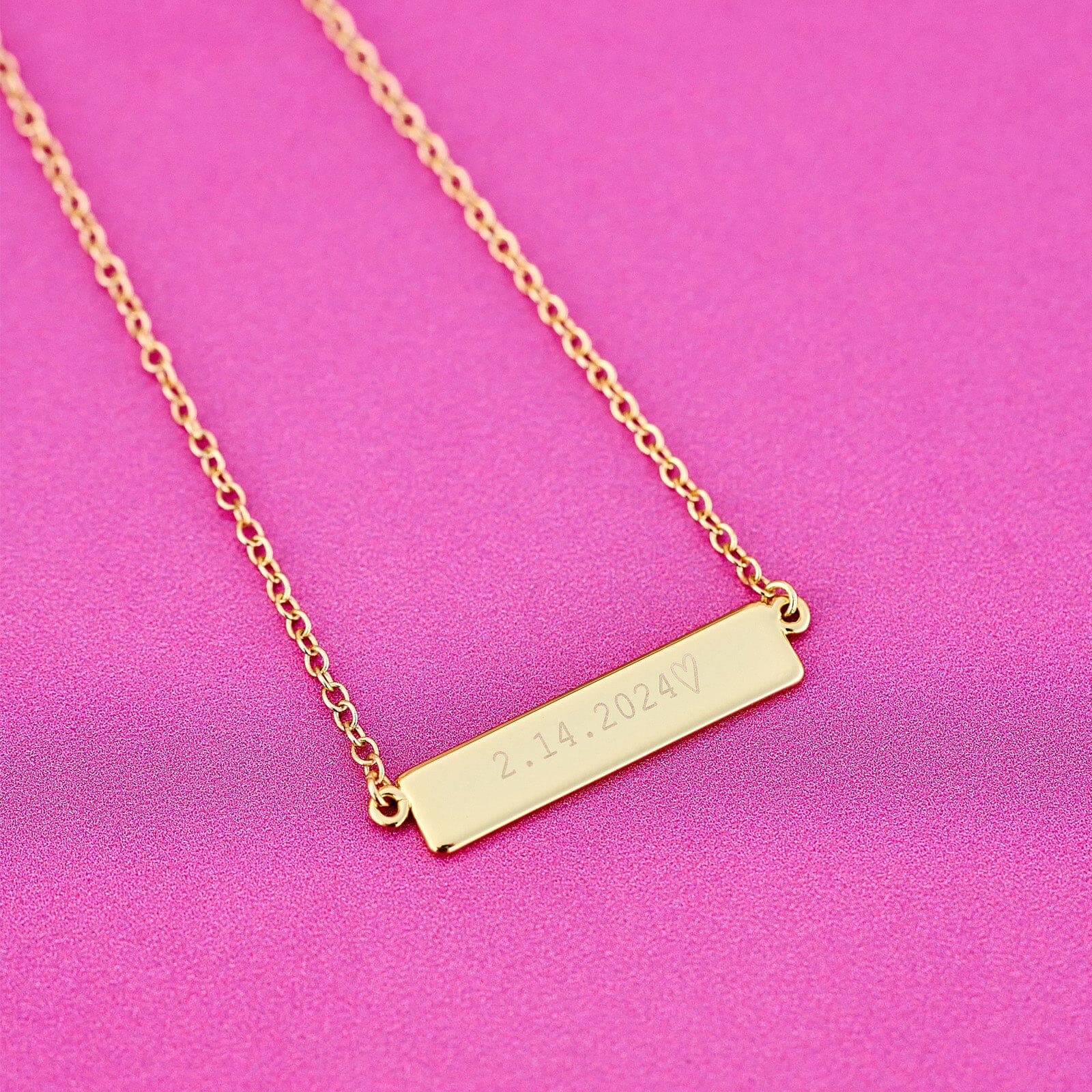 Engravable Bar Necklace - Main Image