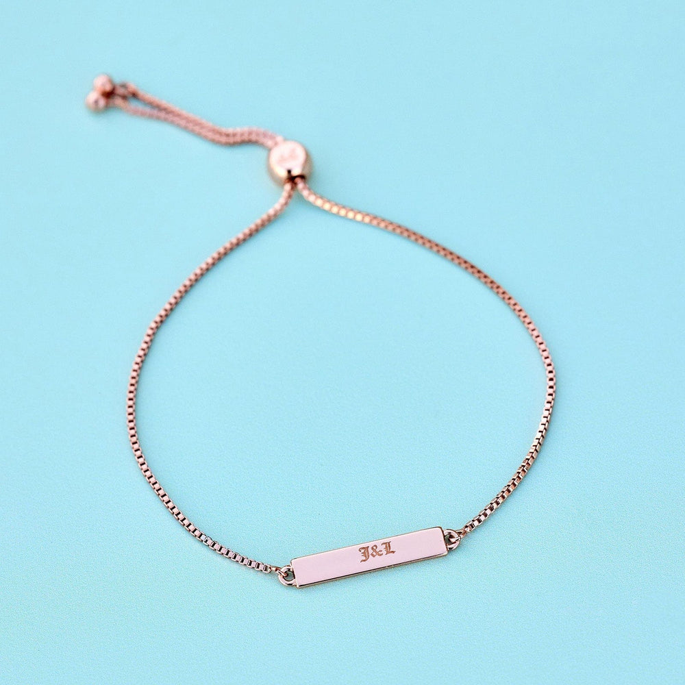 Engravable Double-Sided Bar Bracelet 18