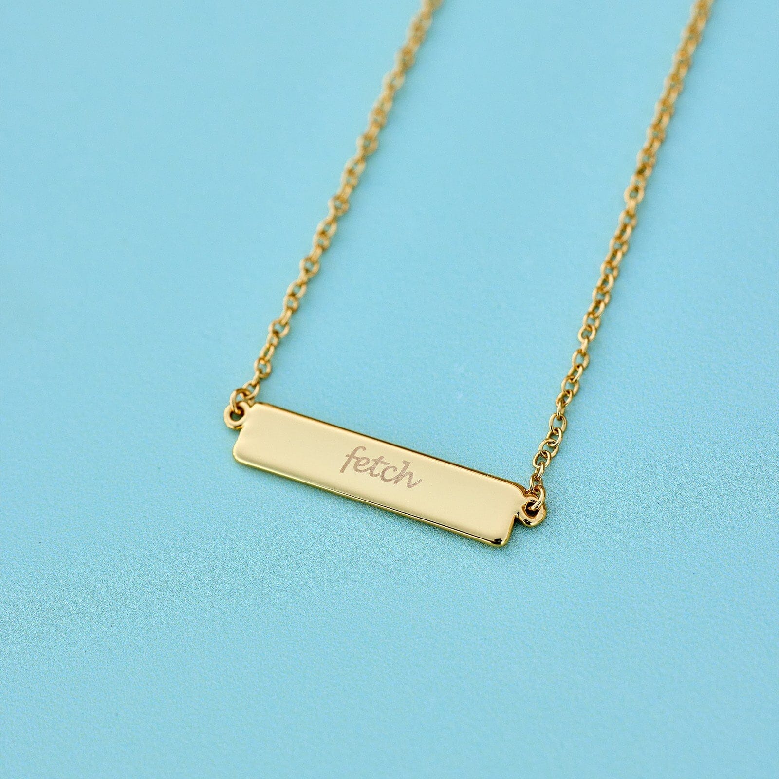 Engravable Bar Necklace