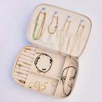 Large Taupe Tie Dye Jewelry Case Gallery Thumbnail