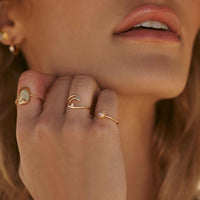 Diamond Wave Ring Gallery Thumbnail