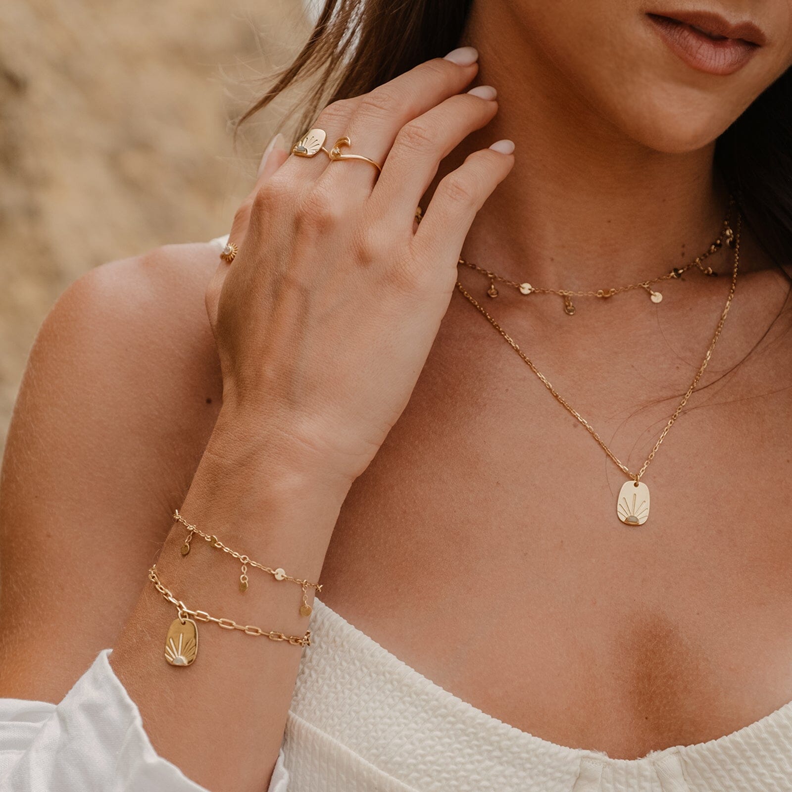 Coin Bracelet Pura Vida Mini Coin Necklace Sunshine Tag Chain Bracelet