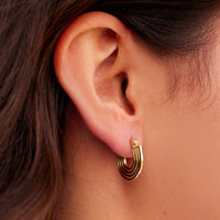Rainbow Hoop Earrings Gallery Thumbnail