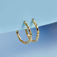 Diamond Cut Hoop Earrings Gallery Thumbnail