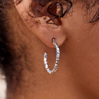 Diamond Cut Hoop Earrings Gallery Thumbnail