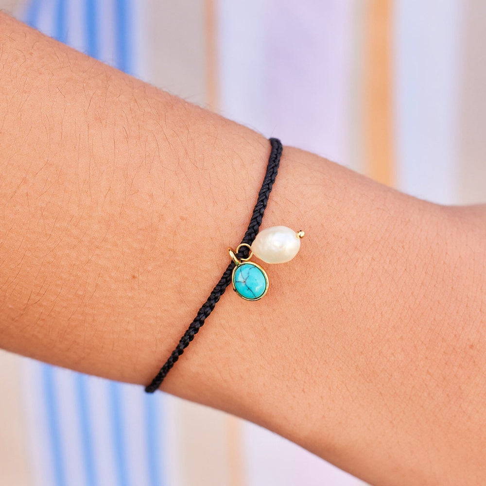 Pearl & Turquoise Charm Bracelet 3