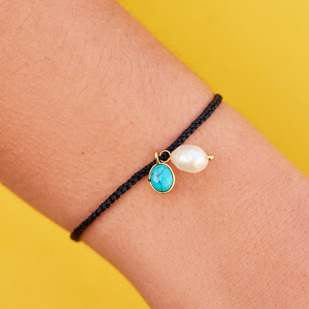 Pearl & Turquoise Charm Bracelet 6