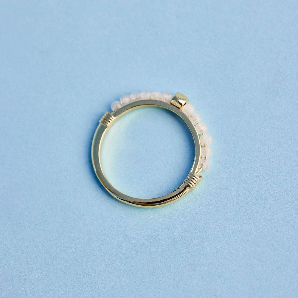 Beaded Gemstone Ring 5