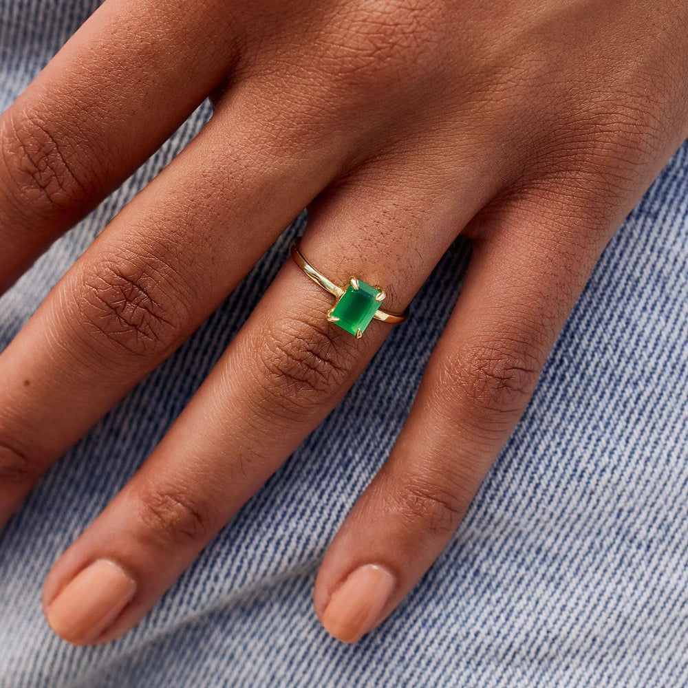 Emerald Statement Ring 4