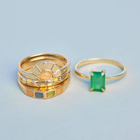 Emerald Statement Ring Gallery Thumbnail