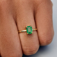 Emerald Statement Ring Gallery Thumbnail