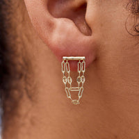 Draped Bar Earrings Gallery Thumbnail