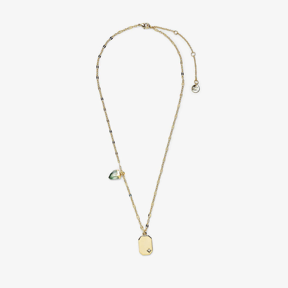 Emerald Quartz Pendant Necklace 4