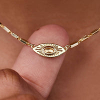 Sunburst Eye Pendant Necklace Gallery Thumbnail