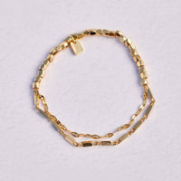 Metal Bead & Chain Stretch Bracelet Gallery Thumbnail
