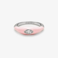 Boarding for Breast Cancer Marquise Enamel Ring