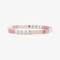 Boarding for Breast Cancer Tile Bead Stretch Bracelet Gallery Thumbnail