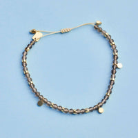 Smokey Quartz Beaded String Bracelet Gallery Thumbnail
