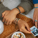 Slytherin™ Tile Bead Stretch Bracelet